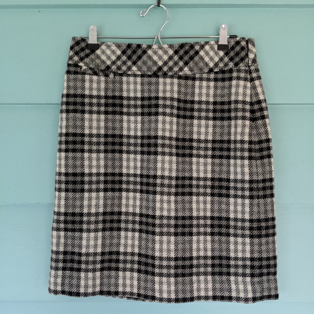 L.L. Bean Plaid Skirt